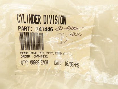 Miller 052-RR102-1200 Cylinder Piston Steel Retaining Ring 12"  Lot of 2