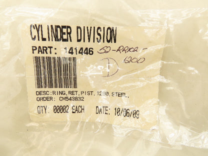 Miller 052-RR102-1200 Cylinder Piston Steel Retaining Ring 12"  Lot of 2