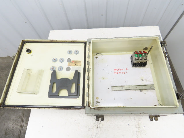 Hoffman A202008LP Electrical Box Enclosure Fused Disconnect Rotary Switch