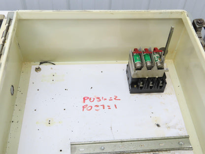 Hoffman A202008LP Electrical Box Enclosure Fused Disconnect Rotary Switch