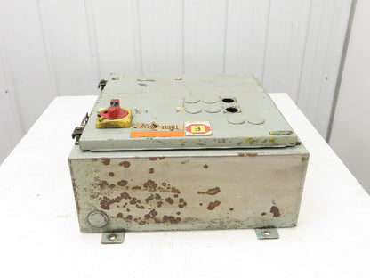 Hoffman A202008LP Electrical Box Enclosure Fused Disconnect Rotary Switch