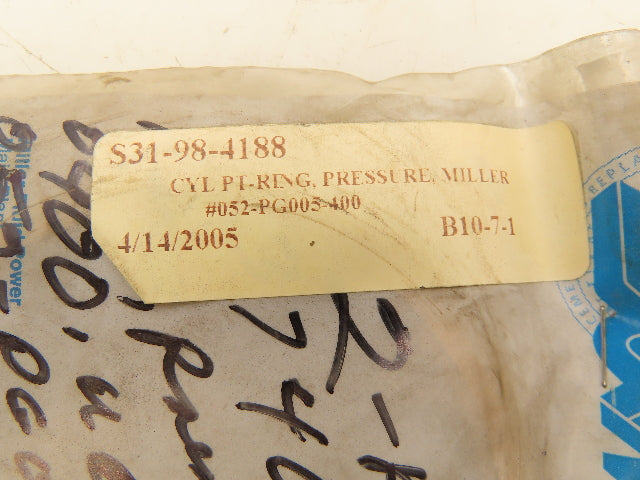 Miller Fluid Power 052-PG005-400 Piston Pressure Ring 4" Lot Of 3