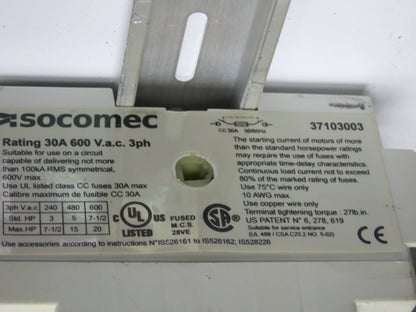 Wiegmann N412202008C Industrial Control Panel Enclosure Fused Disconnect 30A