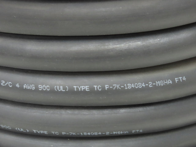Carol Carol Super Vu-Tron 2/C #4 AWG Type W Portable Power Cable 2000V 180'