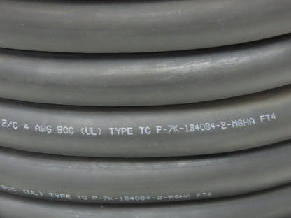 Carol Carol Super Vu-Tron 2/C #4 AWG Type W Portable Power Cable 2000V 180'