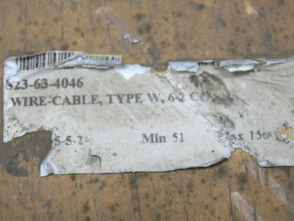 Carol Super Vu-Tron 2/C 6 AWG Type W Portable Power Cable 2000V 100'