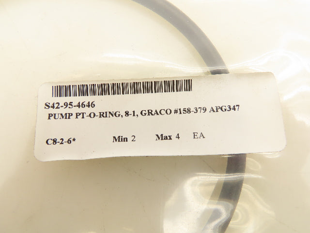 Graco 158-379APG347 Nitrile O-Ring 4-1/2"Diameter Lot Of 4