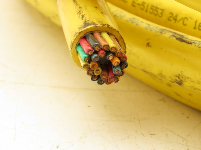 IEWC RPC1624PP-4 24/C 16 AWG Wire MTW Flexing Yellow Pendent Cable 600V 90C 41'