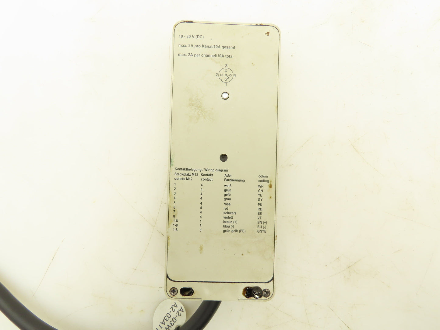 Weidmuller 945 677 Sensor Signal Distributor Splitter Box 8-Port 10-30VDC