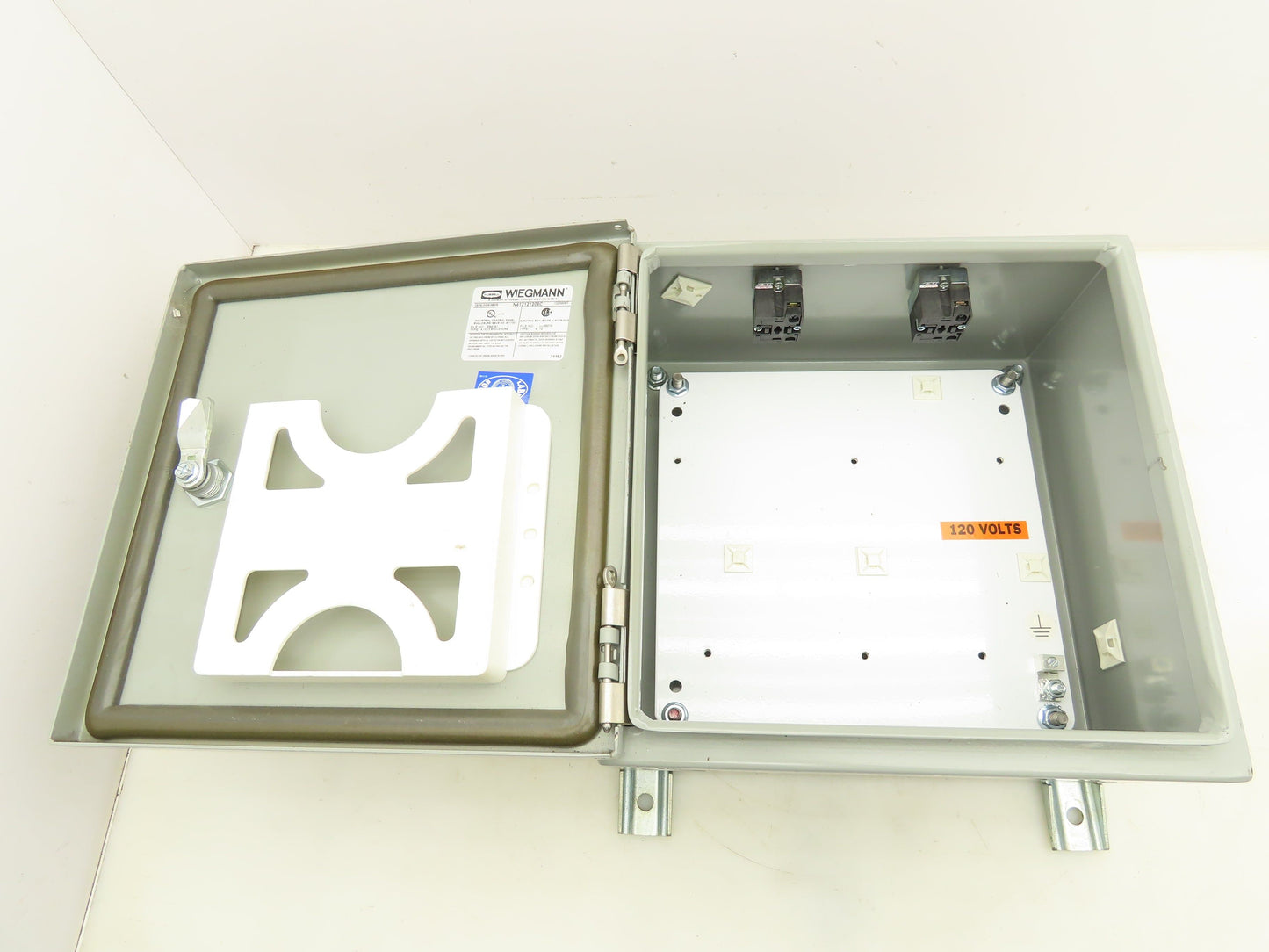 Wiegmann N412121206C Electrical Enclosure 12x12x6" Hinged Door Nema 3R