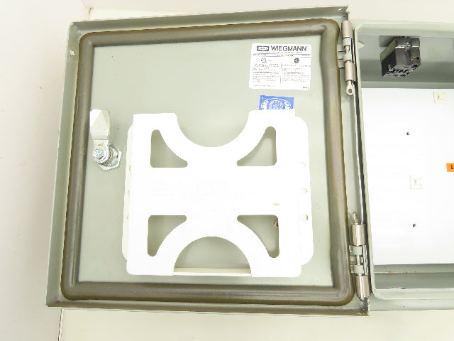 Wiegmann N412121206C Electrical Enclosure 12x12x6" Hinged Door Nema 3R