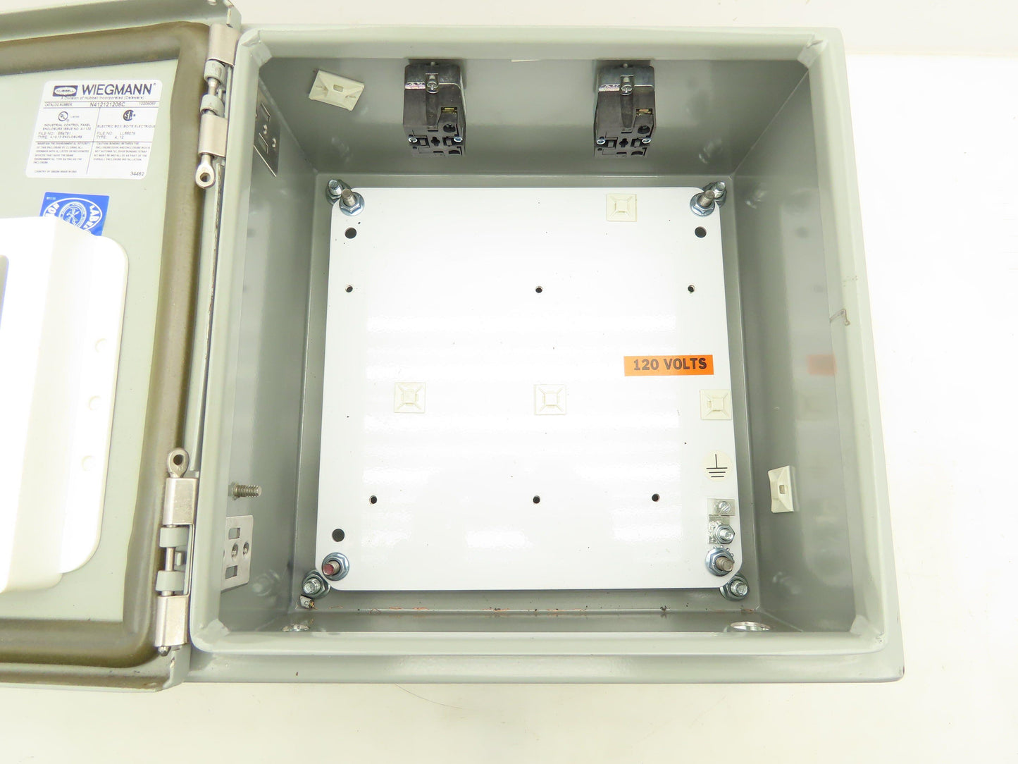 Wiegmann N412121206C Electrical Enclosure 12x12x6" Hinged Door Nema 3R