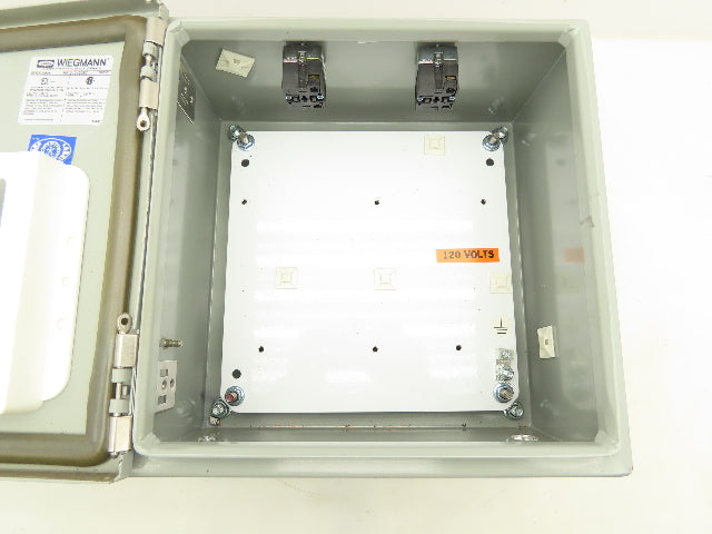 Wiegmann N412121206C Electrical Enclosure 12x12x6" Hinged Door Nema 3R