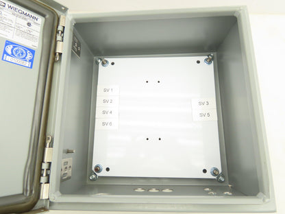 Wiegmann N412121206C Electrical Enclosure 12x12x6" Hinged Door Nema 3R