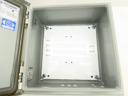 Wiegmann N412121206C Electrical Enclosure 12x12x6" Hinged Door Nema 3R