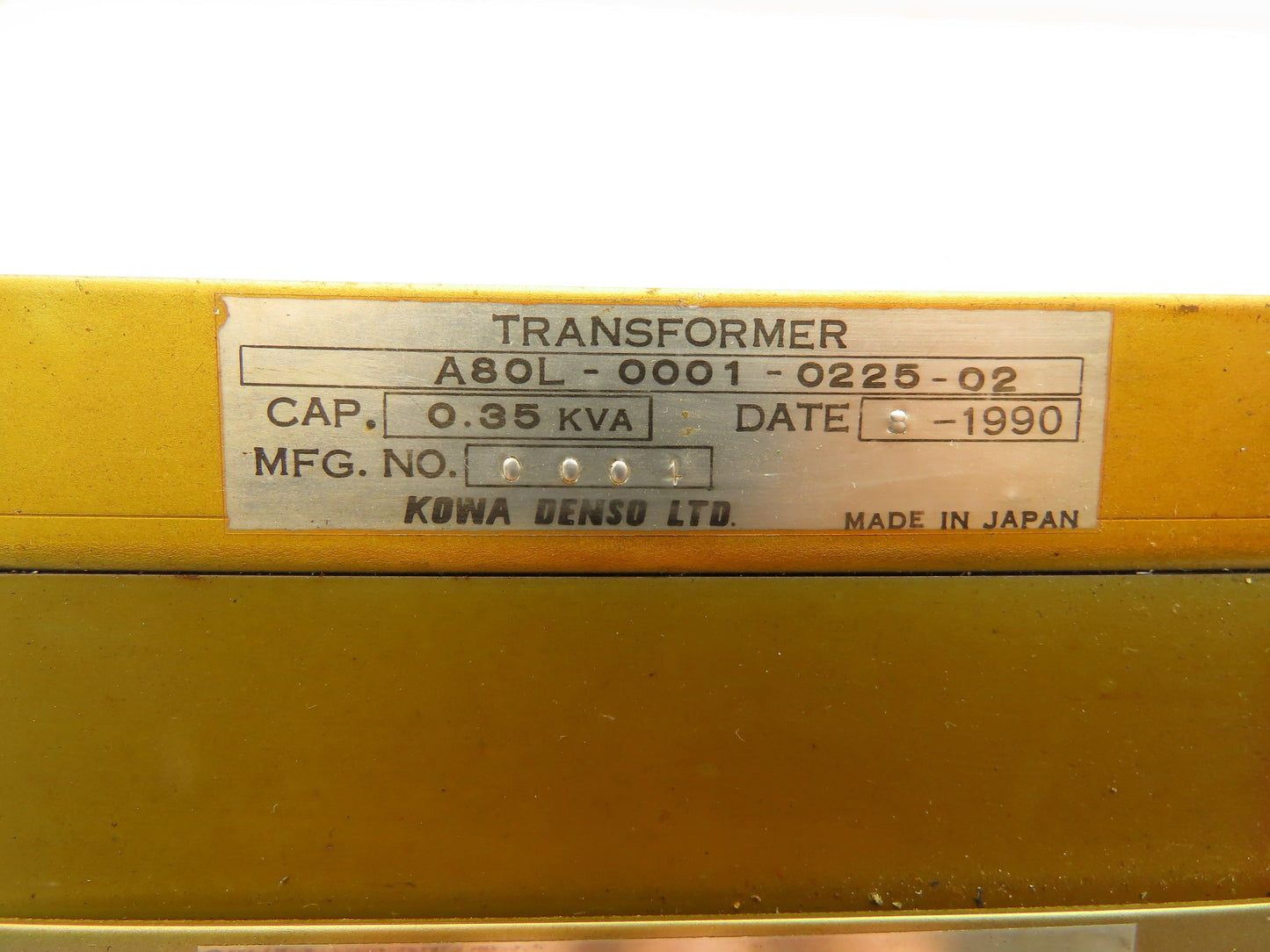 Kowa Denso A80L-0001-0225-02 Transformer 0.35KVA