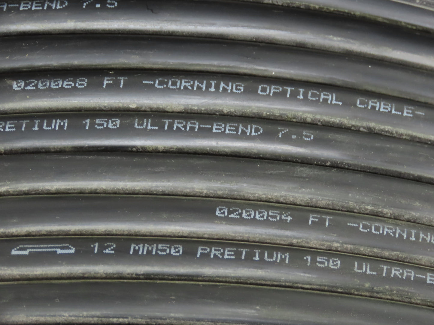 Corning Systems Fiber Optic Cable 12 MM50 Pretium 150 Ultra Bend 7.5 TB2 1000'