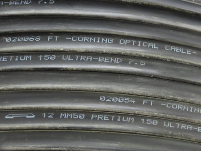 Corning Systems Fiber Optic Cable 12 MM50 Pretium 150 Ultra Bend 7.5 TB2 1000'