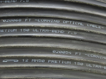 Corning Systems Fiber Optic Cable 12 MM50 Pretium 150 Ultra Bend 7.5 TB2 1000'