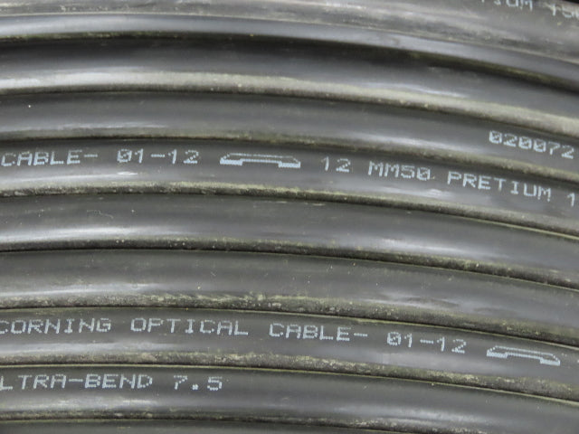 Corning Systems Fiber Optic Cable 12 MM50 Pretium 150 Ultra Bend 7.5 TB2 1000'
