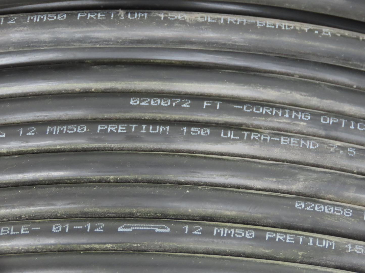 Corning Systems Fiber Optic Cable 12 MM50 Pretium 150 Ultra Bend 7.5 TB2 1000'
