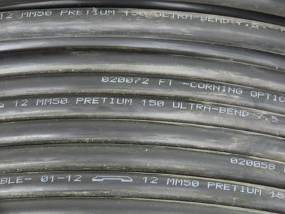 Corning Systems Fiber Optic Cable 12 MM50 Pretium 150 Ultra Bend 7.5 TB2 1000'