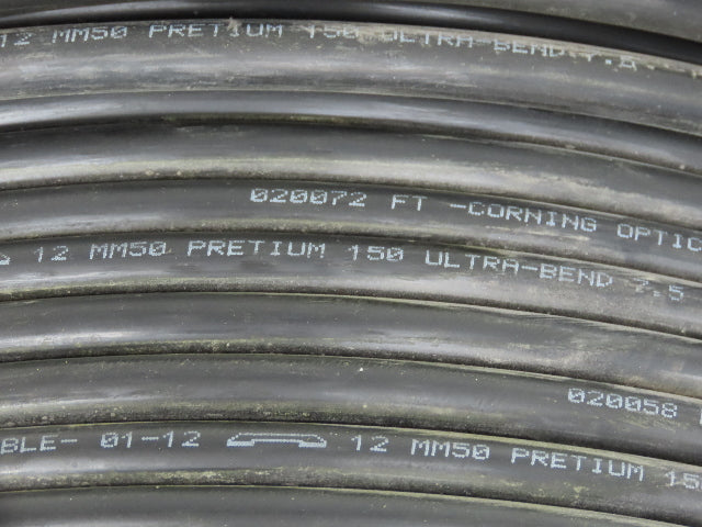 Corning Systems Fiber Optic Cable 12 MM50 Pretium 150 Ultra Bend 7.5 TB2 1000'
