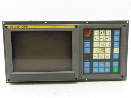 Fanuc OTT Series A02B-0083-C101 Operator Control Panel 9" Monitor A61L-0001-0086