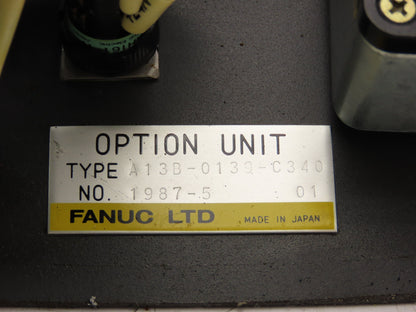 Fanuc A13B-0139-C340 Option Unit Spindle Operator Control Panel w/Parts Counter