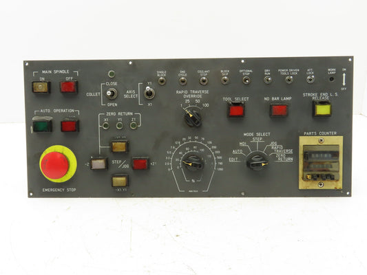Fanuc A13B-0139-C340 Option Unit Spindle Operator Control Panel w/Parts Counter