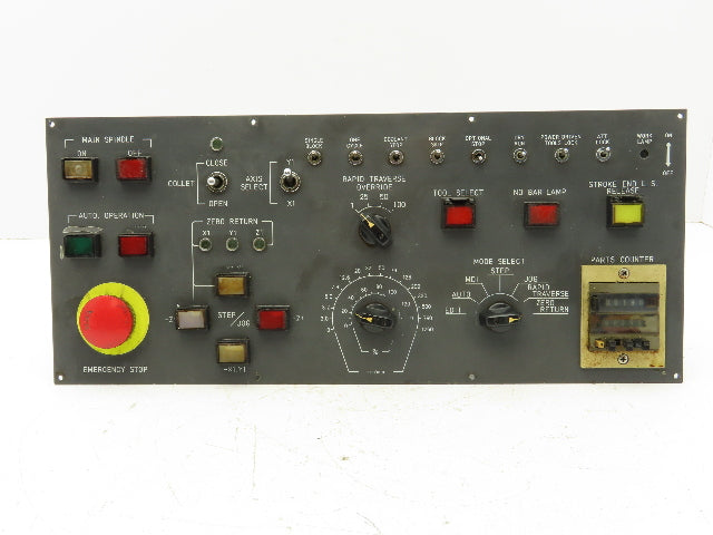 Fanuc A13B-0139-C340 Option Unit Spindle Operator Control Panel w/Parts Counter