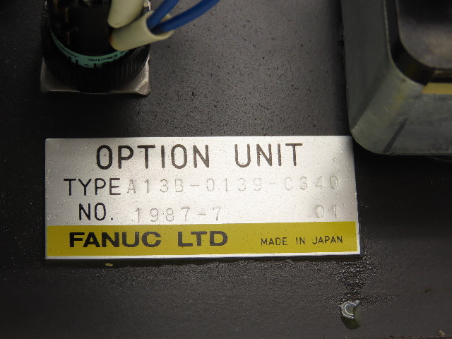 Fanuc A13B-0139-C340 Option Unit Spindle Operator Control Panel w/Parts Counter