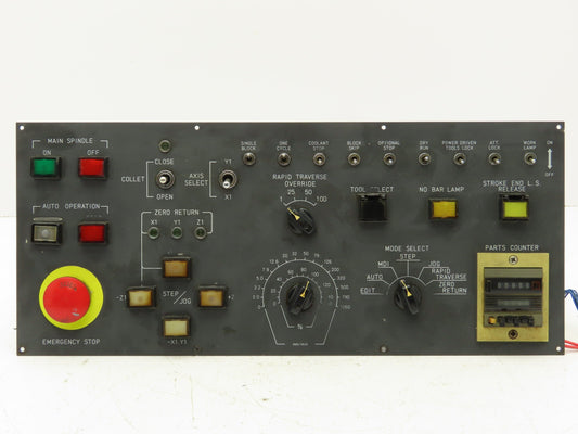 Fanuc A13B-0139-C340 Option Unit Spindle Operator Control Panel w/Parts Counter