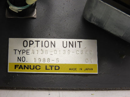 Fanuc A13B-0139-C340 Option Unit Spindle Operator Control Panel w/Parts Counter