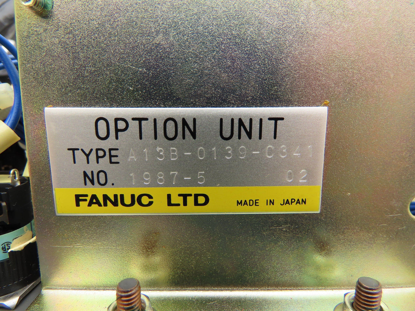Fanuc A13B-0139-C341 Option Unit Sub Spindle Collet Operator Control Panel