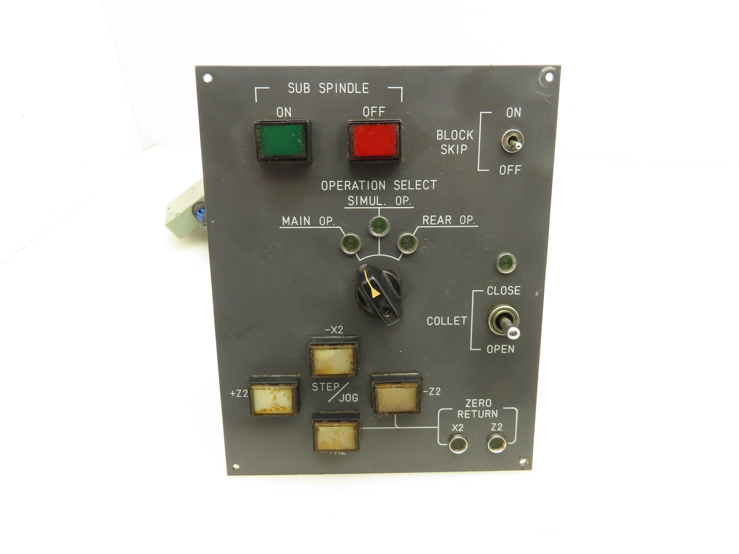Fanuc A13B-0139-C341 Option Unit Sub Spindle Collet Operator Control Panel