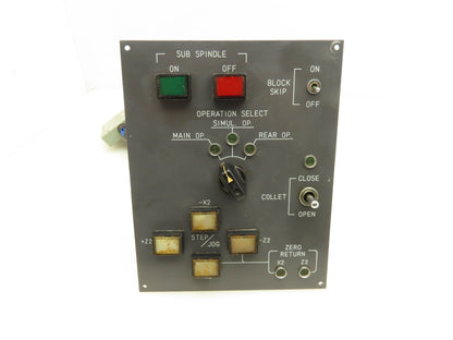Fanuc A13B-0139-C341 Option Unit Sub Spindle Collet Operator Control Panel
