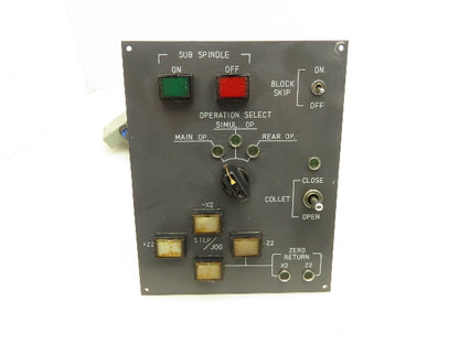 Fanuc A13B-0139-C341 Option Unit Sub Spindle Collet Operator Control Panel