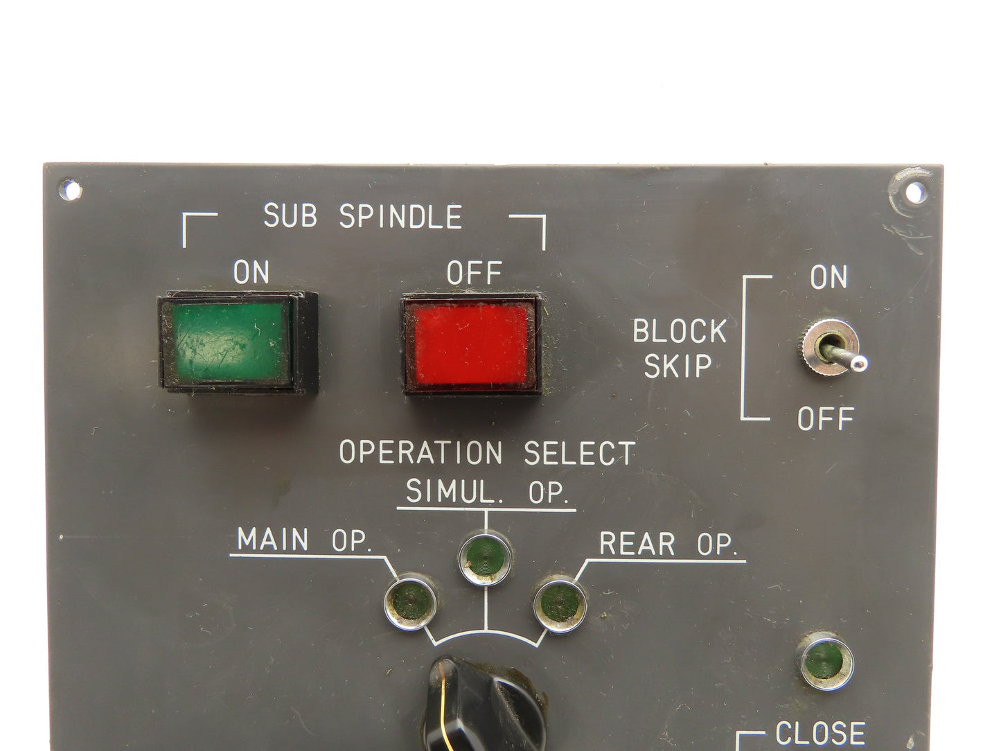 Fanuc A13B-0139-C341 Option Unit Sub Spindle Collet Operator Control Panel