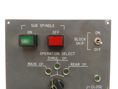 Fanuc A13B-0139-C341 Option Unit Sub Spindle Collet Operator Control Panel