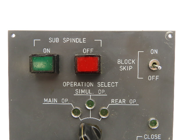 Fanuc A13B-0139-C341 Option Unit Sub Spindle Collet Operator Control Panel