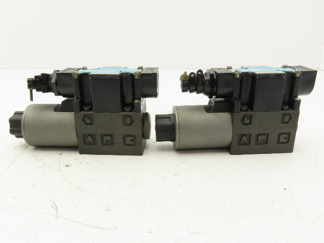 Nachi SL-G01-A3X-R-D2-10 Directional Control Solenoid Valve 24VDC  Lot of 2