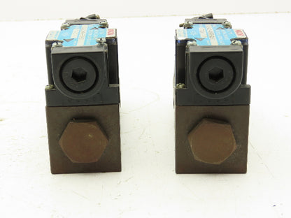 Nachi SL-G01-A3X-R-D2-10 Directional Control Solenoid Valve 24VDC  Lot of 2