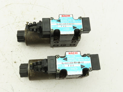 Nachi SL-G01-A3X-R-D2-10 Directional Control Solenoid Valve 24VDC  Lot of 2