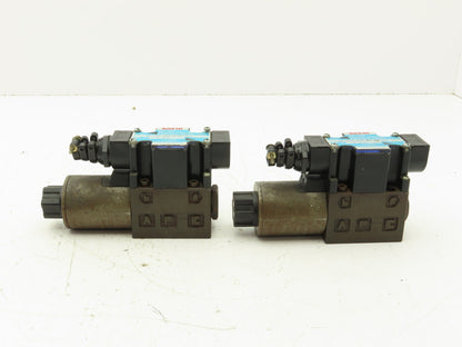 Nachi SL-G01-A3X-R-D2-10 Directional Control Solenoid Valve 24VDC  Lot of 2
