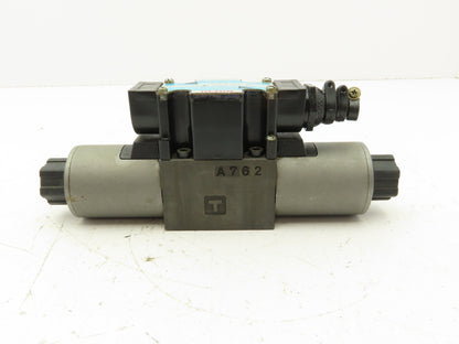Nachi SL-G01-C6-R-D2-10 Hydraulic Directional Control Solenoid Valve 3-Pos 24VDC