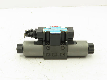 Nachi SL-G01-C6-R-D2-10 Hydraulic Directional Control Solenoid Valve 3-Pos 24VDC