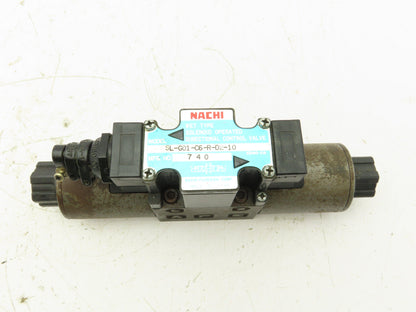 Nachi SL-G01-C6-R-D2-10 Hydraulic Directional Control Solenoid Valve 3-Pos 24VDC
