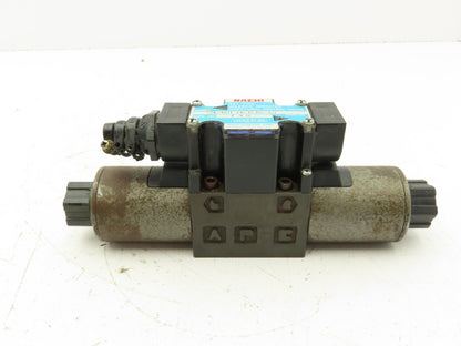 Nachi SL-G01-C6-R-D2-10 Hydraulic Directional Control Solenoid Valve 3-Pos 24VDC