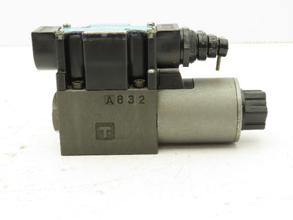 Nachi SL-G01-C6-R-D2-10 Hydraulic Directional Control Solenoid Valve 3-Pos 24VDC